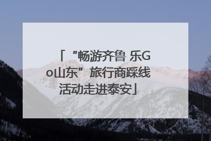 “畅游齐鲁 乐Go山东”旅行商踩线活动走进泰安