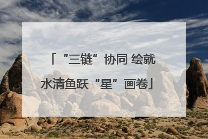 “三链”协同 绘就水清鱼跃“星”画卷