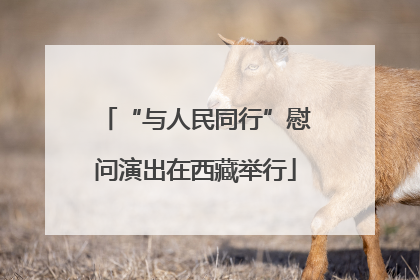“与人民同行”慰问演出在西藏举行