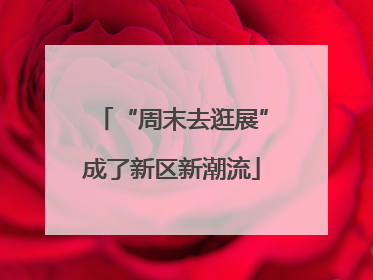 “周末去逛展”成了新区新潮流