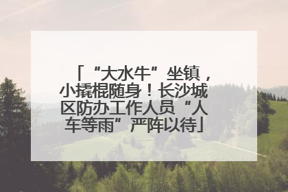 “大水牛”坐镇，小撬棍随身！长沙城区防办工作人员“人车等雨”严阵以待