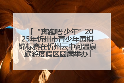 “奔跑吧·少年”2025年忻州市青少年围棋锦标赛在忻州云中河温泉旅游度假区圆满举办