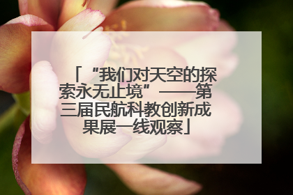 “我们对天空的探索永无止境”——第三届民航科教创新成果展一线观察