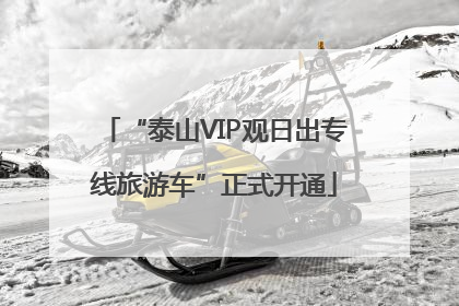 “泰山VIP观日出专线旅游车”正式开通