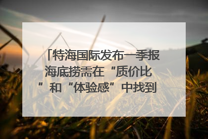 特海国际发布一季报 海底捞需在“质价比”和“体验感”中找到平衡｜新经济观察