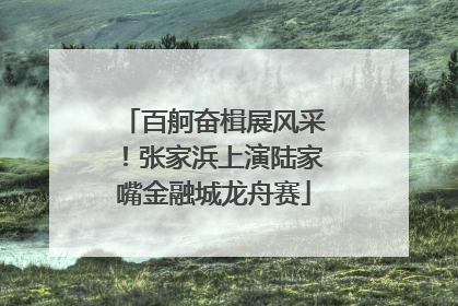 百舸奋楫展风采！张家浜上演陆家嘴金融城龙舟赛
