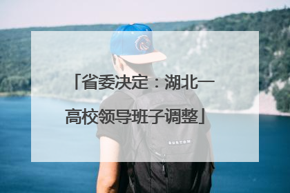 省委决定：湖北一高校领导班子调整