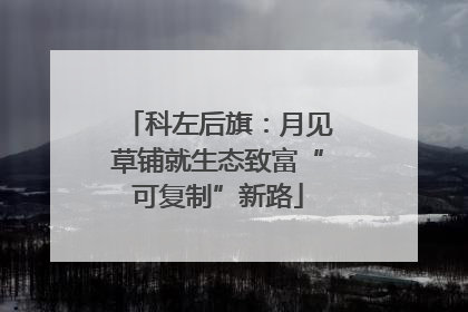 科左后旗：月见草铺就生态致富“可复制”新路