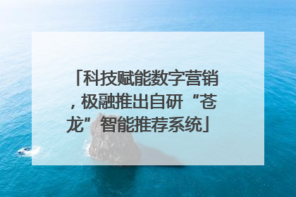 科技赋能数字营销，极融推出自研“苍龙”智能推荐系统