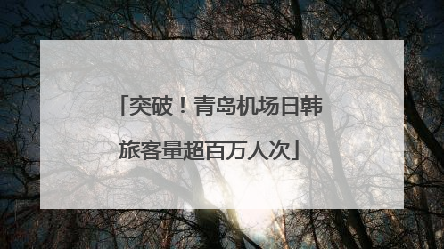 突破！青岛机场日韩旅客量超百万人次