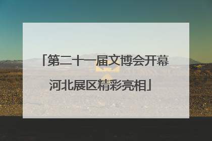 第二十一届文博会开幕 河北展区精彩亮相