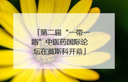 第二届“一带一路”中医药国际论坛在莫斯科开幕