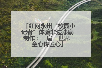 红网永州“校园小记者”体验非遗漆扇制作：一扇一世界 童心传匠心