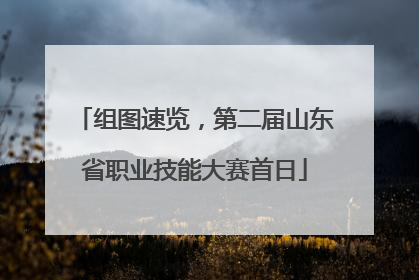 组图速览，第二届山东省职业技能大赛首日