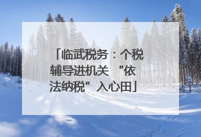 临武税务：个税辅导进机关 “依法纳税”入心田