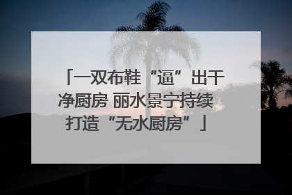 一双布鞋“逼”出干净厨房 丽水景宁持续打造“无水厨房”
