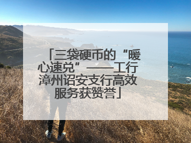 三袋硬币的“暖心速兑”——工行漳州诏安支行高效服务获赞誉