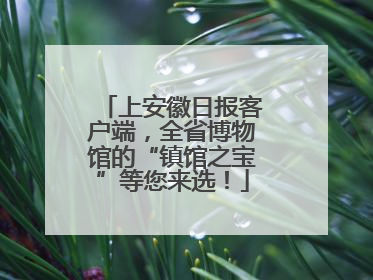 上安徽日报客户端，全省博物馆的“镇馆之宝”等您来选！
