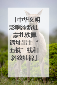 中华文明影响添新证 蒙扎铁佩遗址出土“五铢”钱和斜纹纬锦