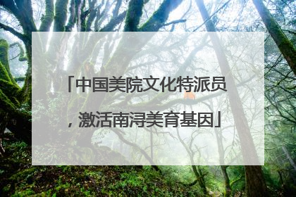 中国美院文化特派员，激活南浔美育基因