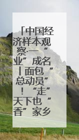 中国经济样本观察·一“业”成名丨面包“总动员”！“走”天下也“香”家乡