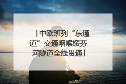 中欧班列“东通道”交通咽喉绥芬河隧道全线贯通