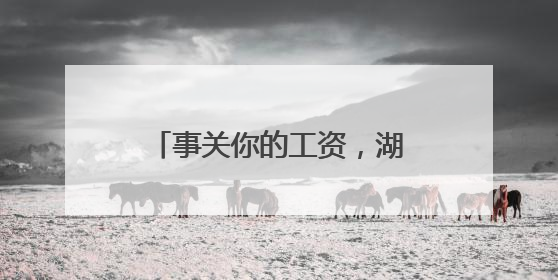 事关你的工资，湖南公开征求意见