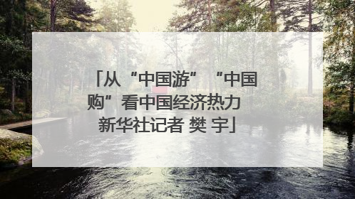 从“中国游”“中国购”看中国经济热力 新华社记者 樊 宇