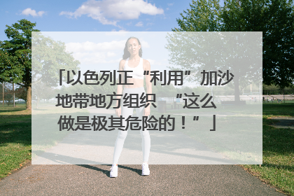 以色列正“利用”加沙地带地方组织  “这么做是极其危险的！”