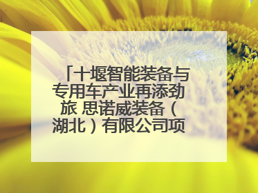 十堰智能装备与专用车产业再添劲旅 思诺威装备（湖北）有限公司项目正式投产
