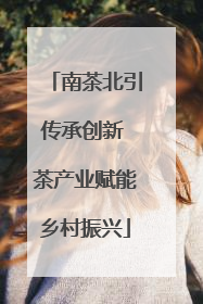 南茶北引传承创新 茶产业赋能乡村振兴