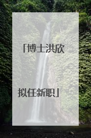 博士洪欣拟任新职