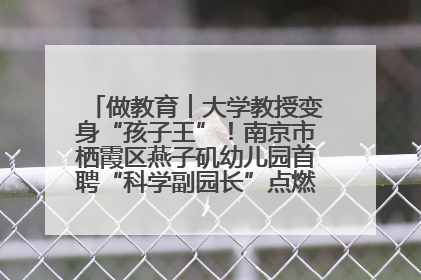 做教育︱大学教授变身“孩子王”！南京市栖霞区燕子矶幼儿园首聘“科学副园长”点燃萌娃科学梦