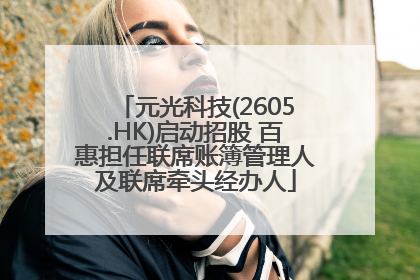 元光科技(2605.HK)启动招股 百惠担任联席账簿管理人及联席牵头经办人