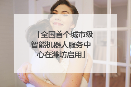 全国首个城市级智能机器人服务中心在潍坊启用