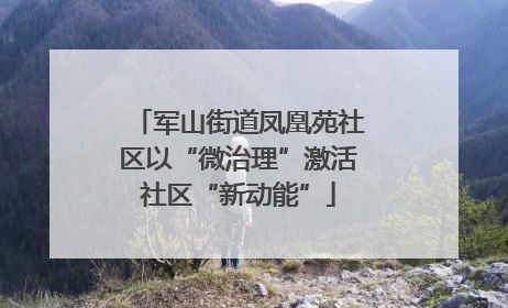 军山街道凤凰苑社区以“微治理”激活社区“新动能”