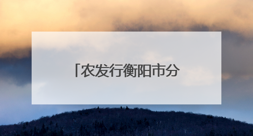 农发行衡阳市分行深入开展“民法典宣传月”活动