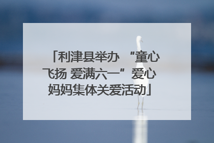 利津县举办 “童心飞扬 爱满六一”爱心妈妈集体关爱活动