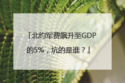 北约军费飙升至GDP的5%，坑的是谁？