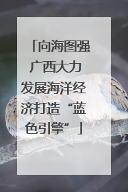 向海图强 广西大力发展海洋经济打造“蓝色引擎”