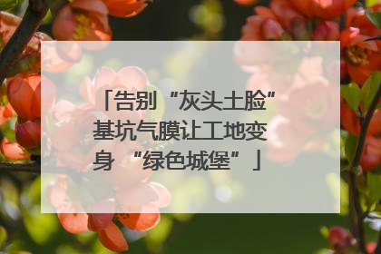 告别“灰头土脸” 基坑气膜让工地变身 “绿色城堡”