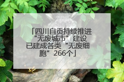 四川自贡持续推进“无废城市”建设 已建成各类“无废细胞”266个