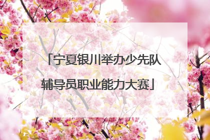 宁夏银川举办少先队辅导员职业能力大赛