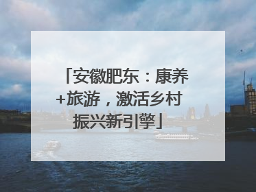 安徽肥东：康养+旅游，激活乡村振兴新引擎