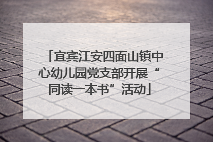 宜宾江安四面山镇中心幼儿园党支部开展“同读一本书”活动