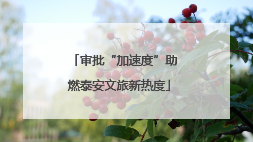审批“加速度”助燃泰安文旅新热度