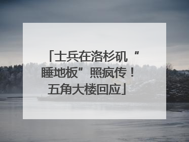 士兵在洛杉矶“睡地板”照疯传！五角大楼回应