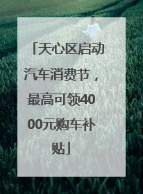 天心区启动汽车消费节，最高可领4000元购车补贴