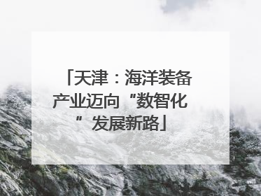 天津：海洋装备产业迈向“数智化”发展新路