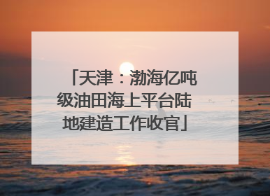 天津：渤海亿吨级油田海上平台陆地建造工作收官